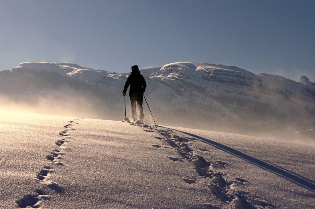 Passeggiata sulla neve
