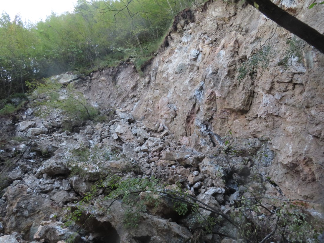 distacco frana poiano