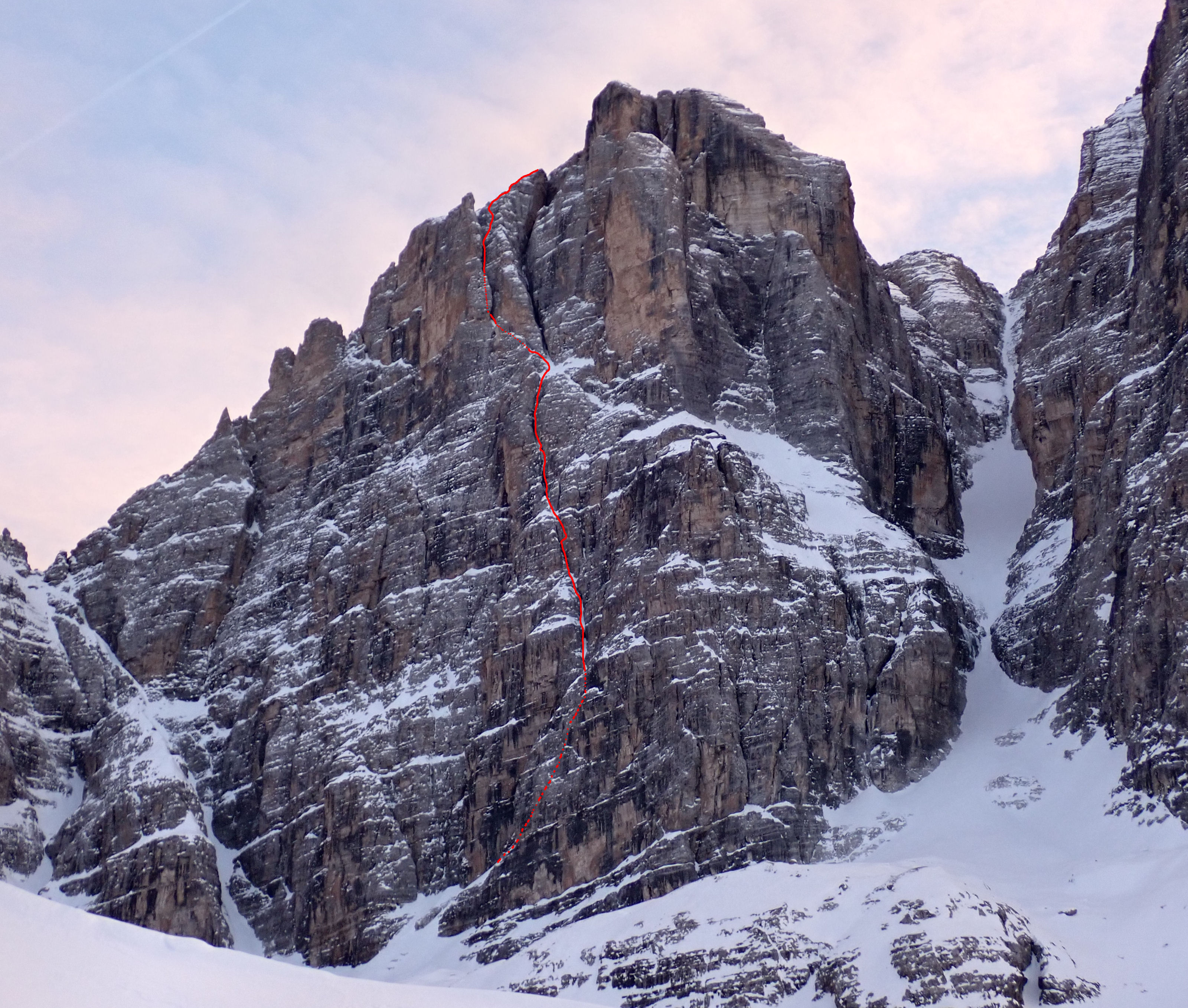 Lo Scarpone - Cima Tosa, nuova via da 1200 metri per Andreozzi e Samaden